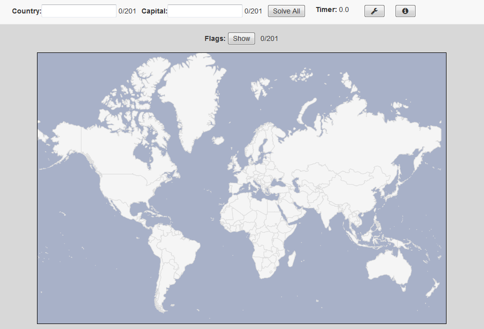 World Geography Quiz Empty
